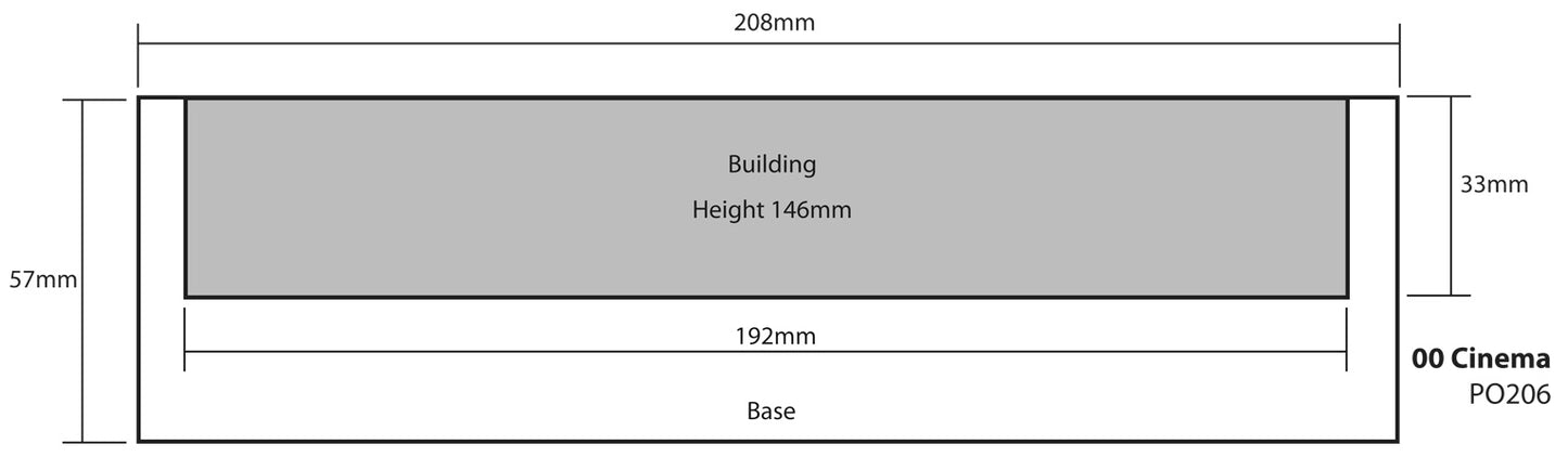 Low Relief Cinema and shops Kit