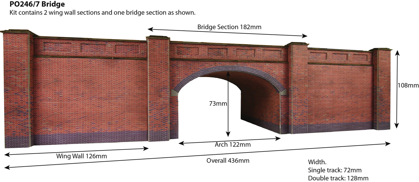 Metcalfe Railway Bridge - Stone Style OO/HO Kit