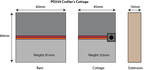 PO259 Crofters Cottage Building Kit