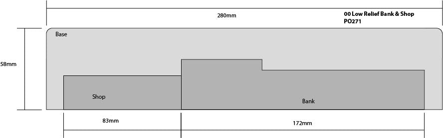 Low Relief Bank and Shops Kit