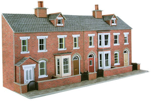 Low Relief Terraced House Fronts - Brick