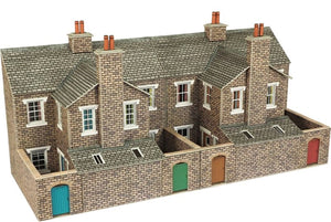 Low Relief Terraced House Backs - Stone
