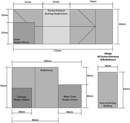 Factory Entrance and Boilerhouse Building Kit