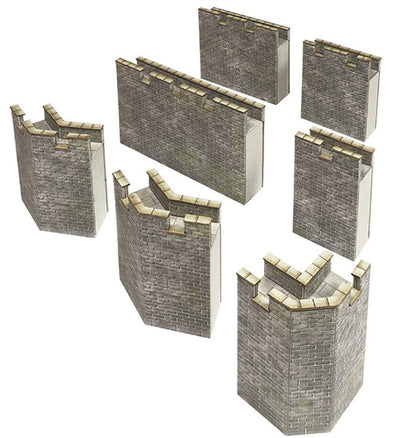 N Gauge Castle Curtain Walls