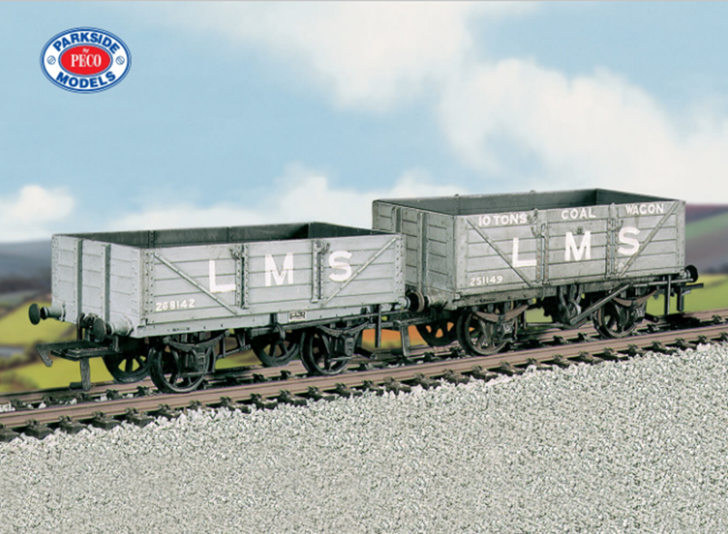 LMS Traffic Coal/4 Plank Wagons (M/W, B/B)