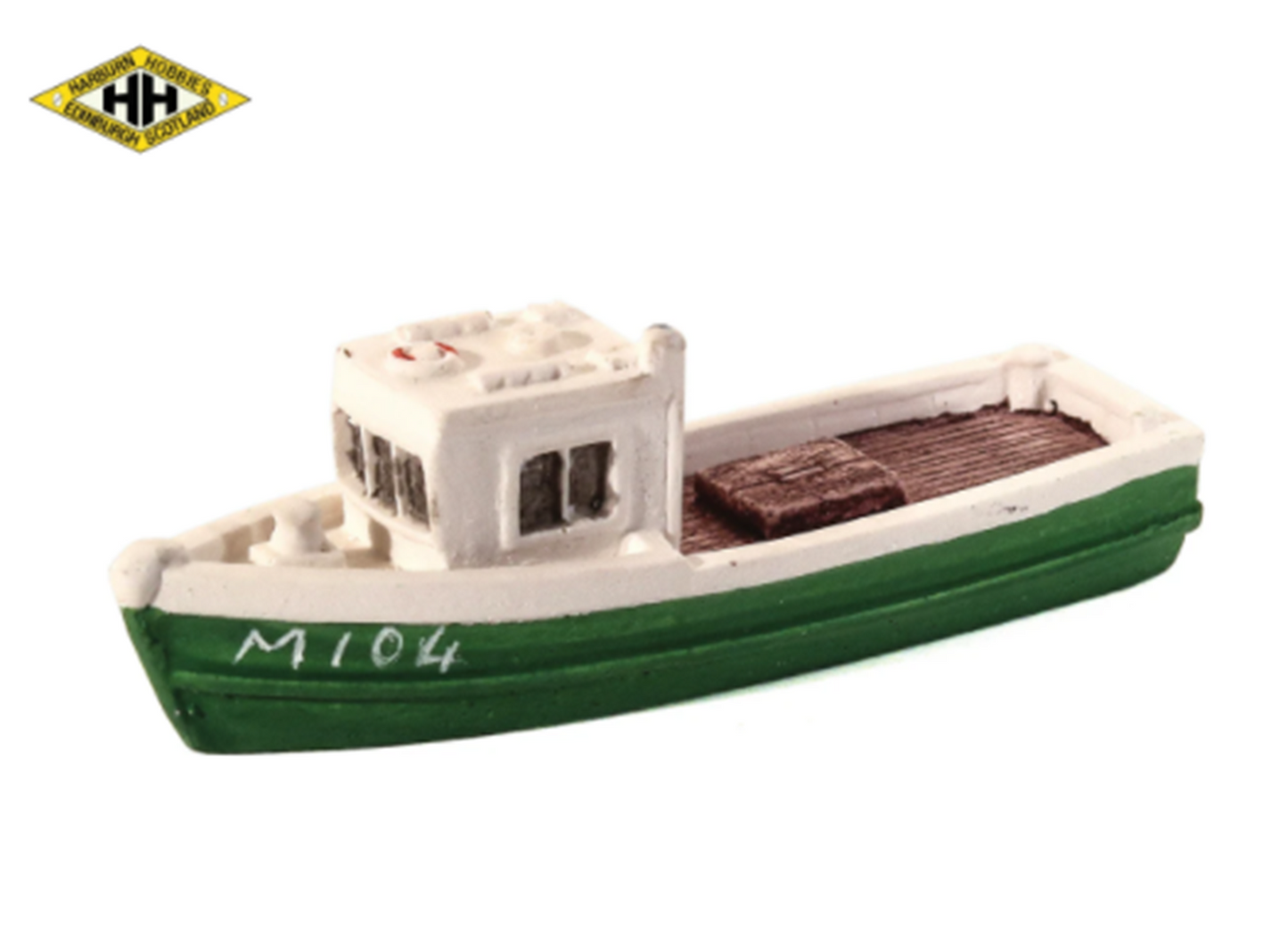 Harburn Hamlet HN652 Fishing Boat green/white