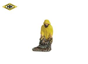 Fisherman in Yellow Oilskins
