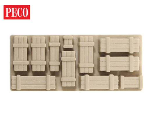 Crates, natural/timber colour Wagon Load (Pack of 4)