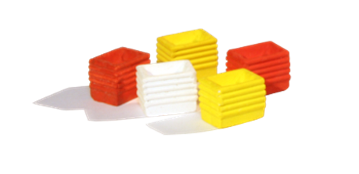 Plastic Fish boxes, asstd colours (5)