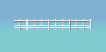 Lineside Fencing, white (4 bar)