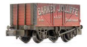 Custom Weathered Barkby Jolliffe, Sheffield RCH 7 Plank Private Owner Wagon No.814