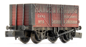 Custom Weathered Rance & Reading RCH 7 Plank Private Owner Wagon No.5