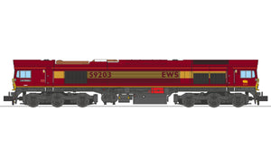 Class 59 59203 EWS livery Vale of Pickering Diesel Locomotive