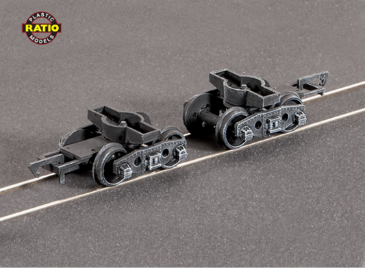 Pr. GWR Plate Wagon Bogies (Spoked Wheels)