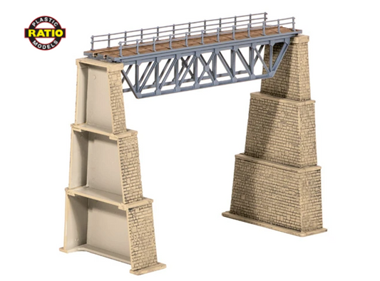 Steel Truss Bridge, with stone piers