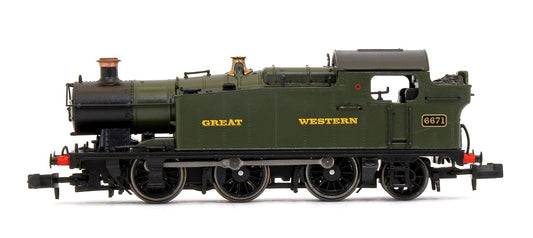 Class 56xx GWR Unlined Green (Great Western Lettering) 0-6-2 Tank Locomotive No.6671