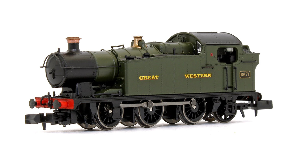 Class 56xx GWR Unlined Green (Great Western Lettering) 0-6-2 Tank Locomotive No.6671