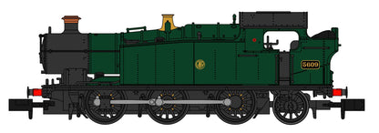 Class 56xx GWR Unlined Green (GWR Shirtbutton) 0-6-2 Tank Locomotive No.5609