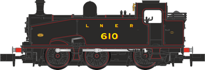 Class J50 LNER Black (Red Lining) 0-6-0 Tank Locomotive No.610