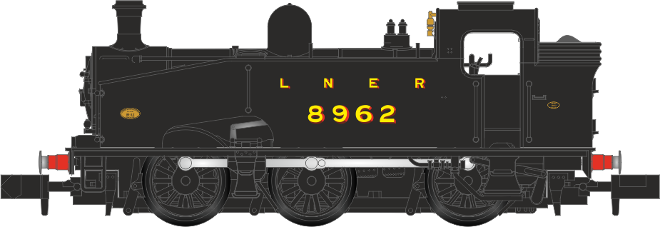 Class J50 LNER Black (Unlined) 0-6-0 Tank Locomotive No.8962