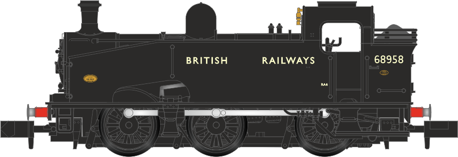 Class J50 BR Black "BRITISH RAILWAYS" 0-6-0 Tank Locomotive No.68958