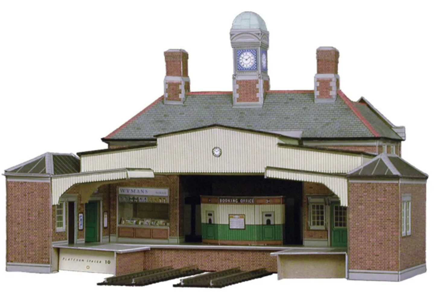 Railway Station Terminus Cardboard Model Kit