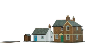 Station Masters House (130 x 100mm) &Cottage (94 x 73mm)