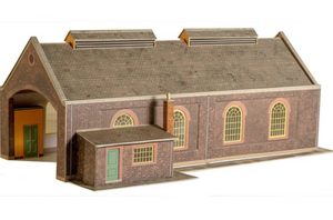 Two Track Engine Shed - Card Kit 