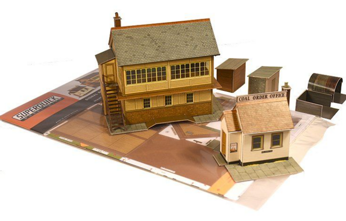 Signal Box and Hut Cardboard Kit