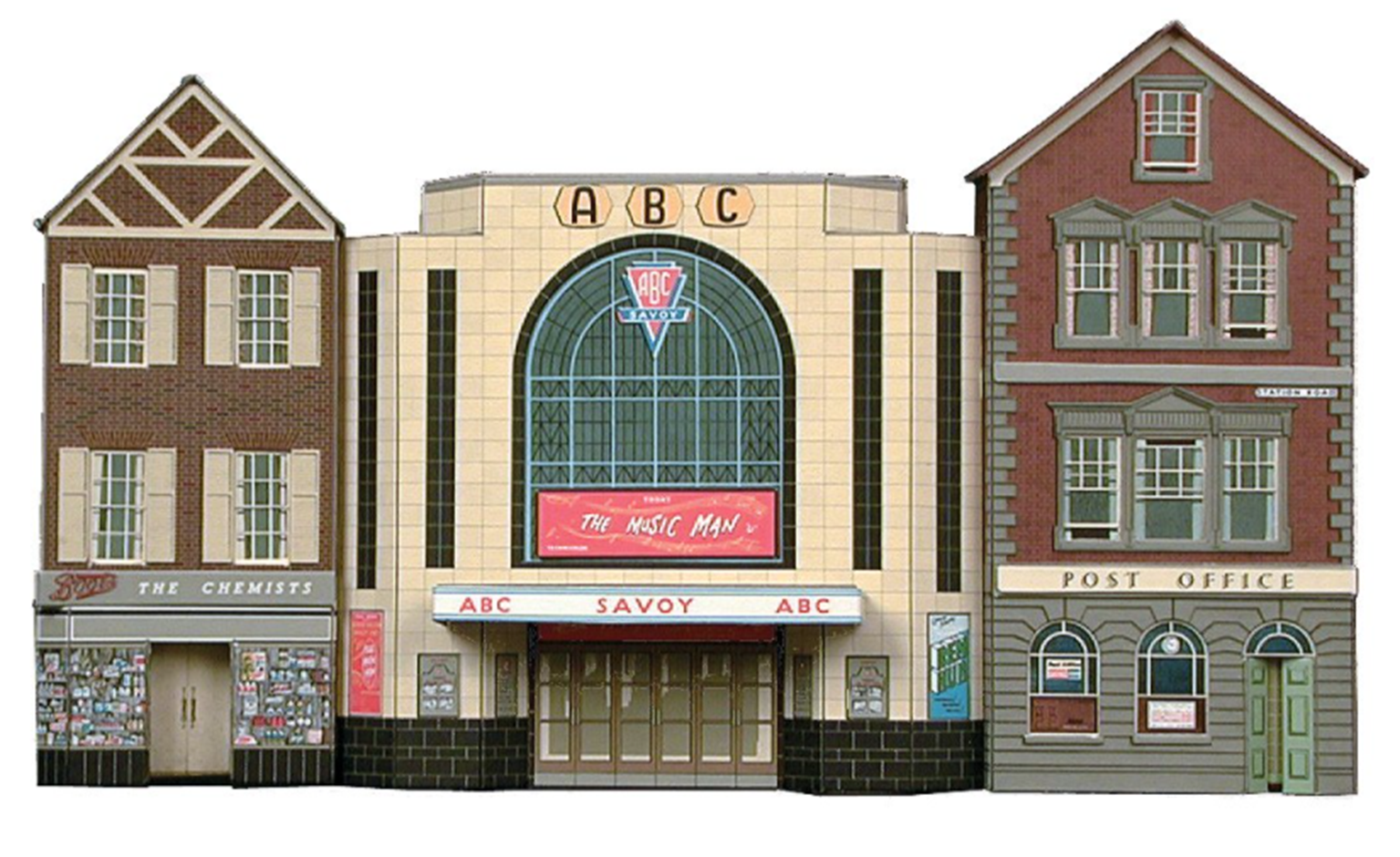 Cinema, Post Office & Shop Building Kit