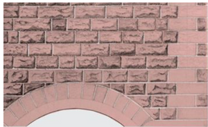 Building Papers - Red Sandstone Walling (Ashlar Style)