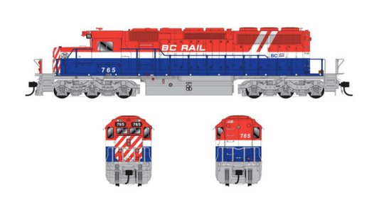 BC Rail BCR GMD SD40-2 Diesel Locomotive #767 (DCC Sound)