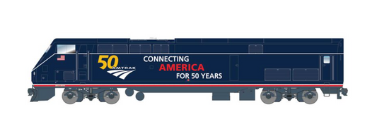 AMD103/P42, Amtrak 50th Anniversary Blue #100 Diesel Locomotive - DCC Sound