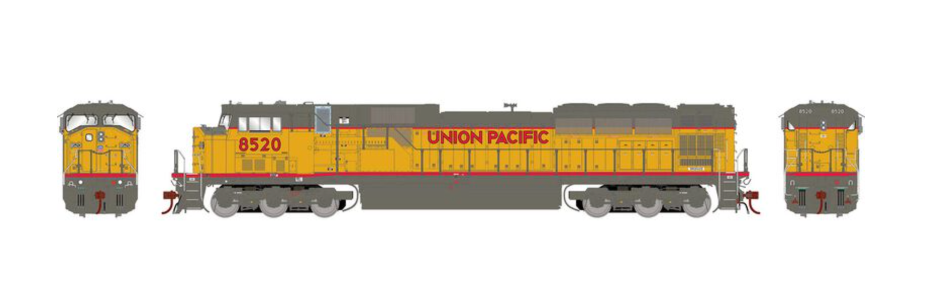 Athearn ATHG27323 Union Pacific UP G2 SD90MAC-H Phase I – Rails