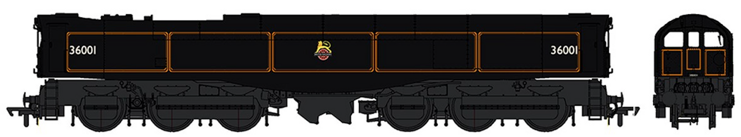 SR Bulleid "The Leader" BR Black (Early Crest) 0-6-6-0 Articulated Steam Locomotive