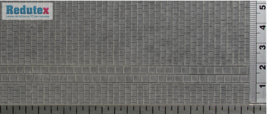 Roadway Dutch I (Grey) 1:87 HO 3D Self Adhesive Texture Sheet