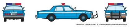 HO Chevrolet Impala Sedan: Police (Blue)