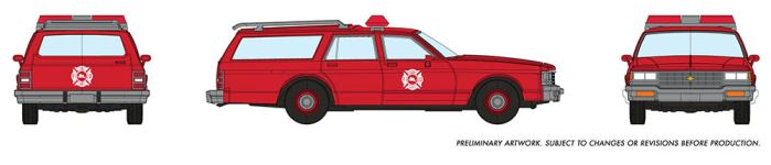 HO Chevrolet Impala Wagon: Fire Chief