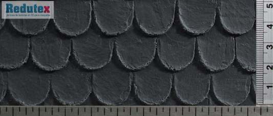 Rounded Slate STANDARD 1:12 Self Adhesive 3D Textured Sheet