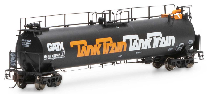 HO TankTrain Intermediate,GATX/Orange Letter#48672