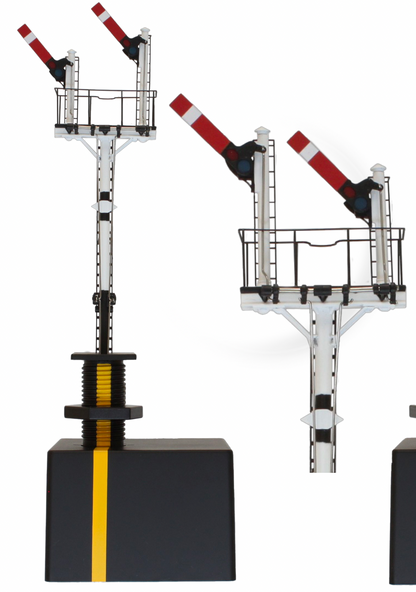 Junction Signal LMS with two arms, shorter post to Right