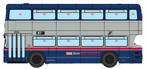 Leyland Fleetline WDA906T, Route 87 Birmingham, West Midlands Buses West Bromwich livery