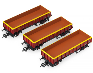 Set of 3 MHA Coalfish Wagons - EWS Livery - Pack 2