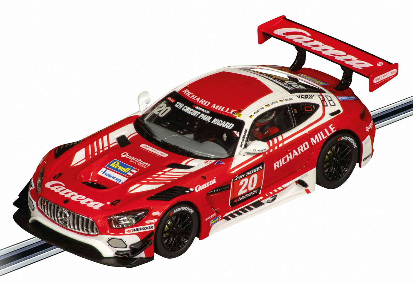 Carrera EVOLUTION Mercedes-AMG GT3 "Carrera, No.20" 12h Paul Ricard, 2021 1:32 Slot Car