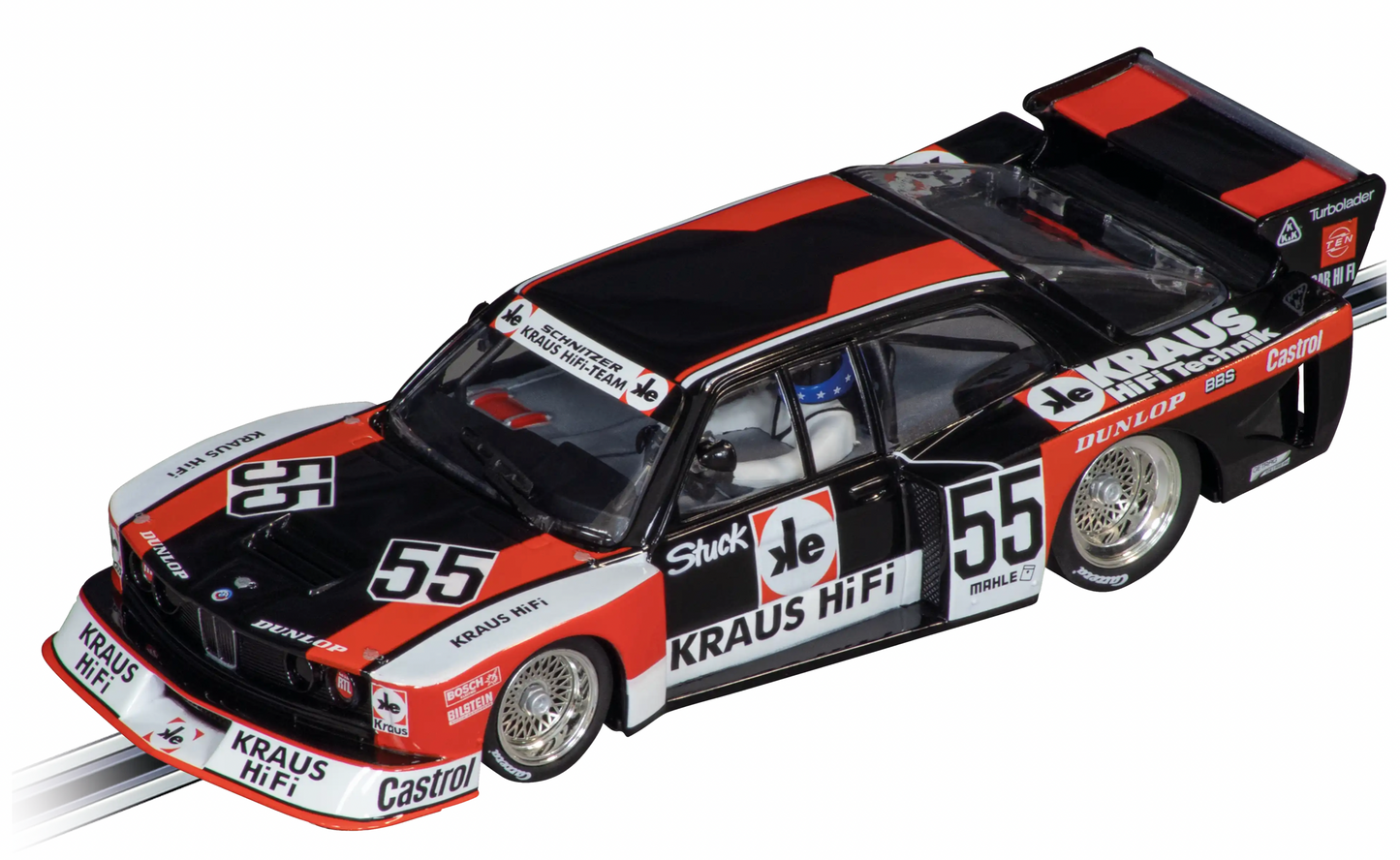 Carrera EVOLUTION BMW 320 Turbo Flachbau Team Schnitzer, No.55 DRM 1980 1:32 Slot Car