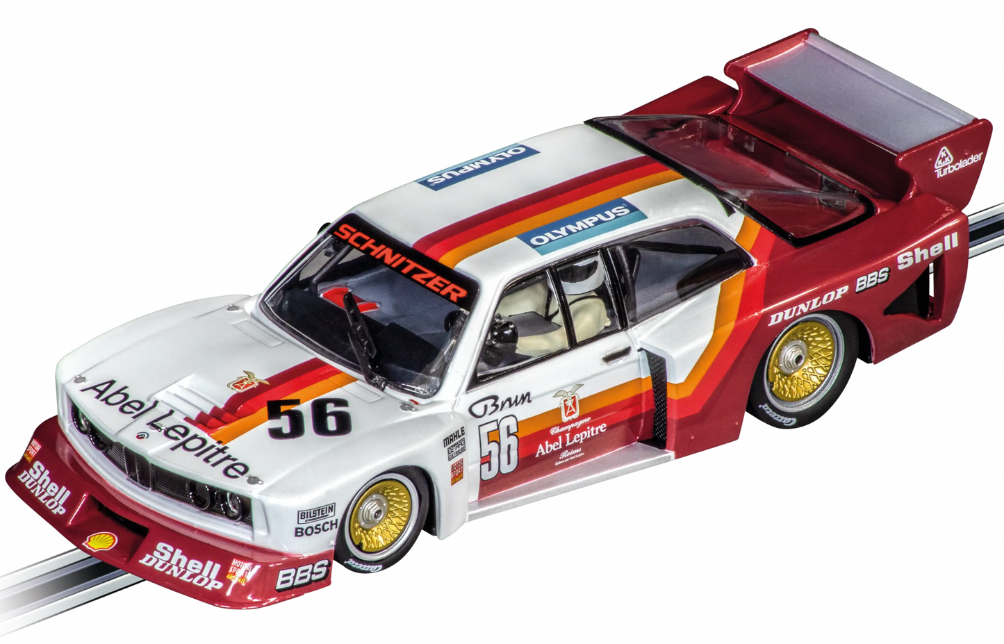 Carrera EVOLUTION BMW 320 Turbo Flachbau "Team Schnitzer, No.56" DRM 1980 1:32 Slot Car