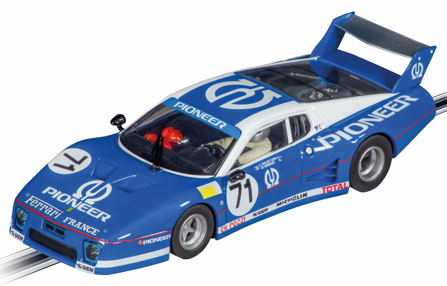 Carrera EVOLUTION Ferrari 512 BB LM C.Pozzi, No.71 1:32 Slot Car