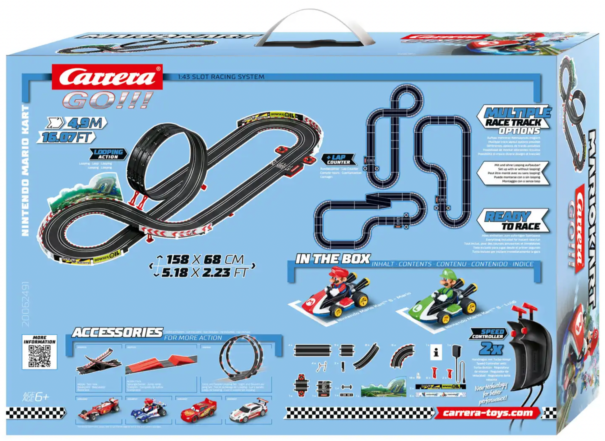 Carrera 20062491UK Carrera GO!!! Mario Kartβ’ 1:43 Slot β Rails