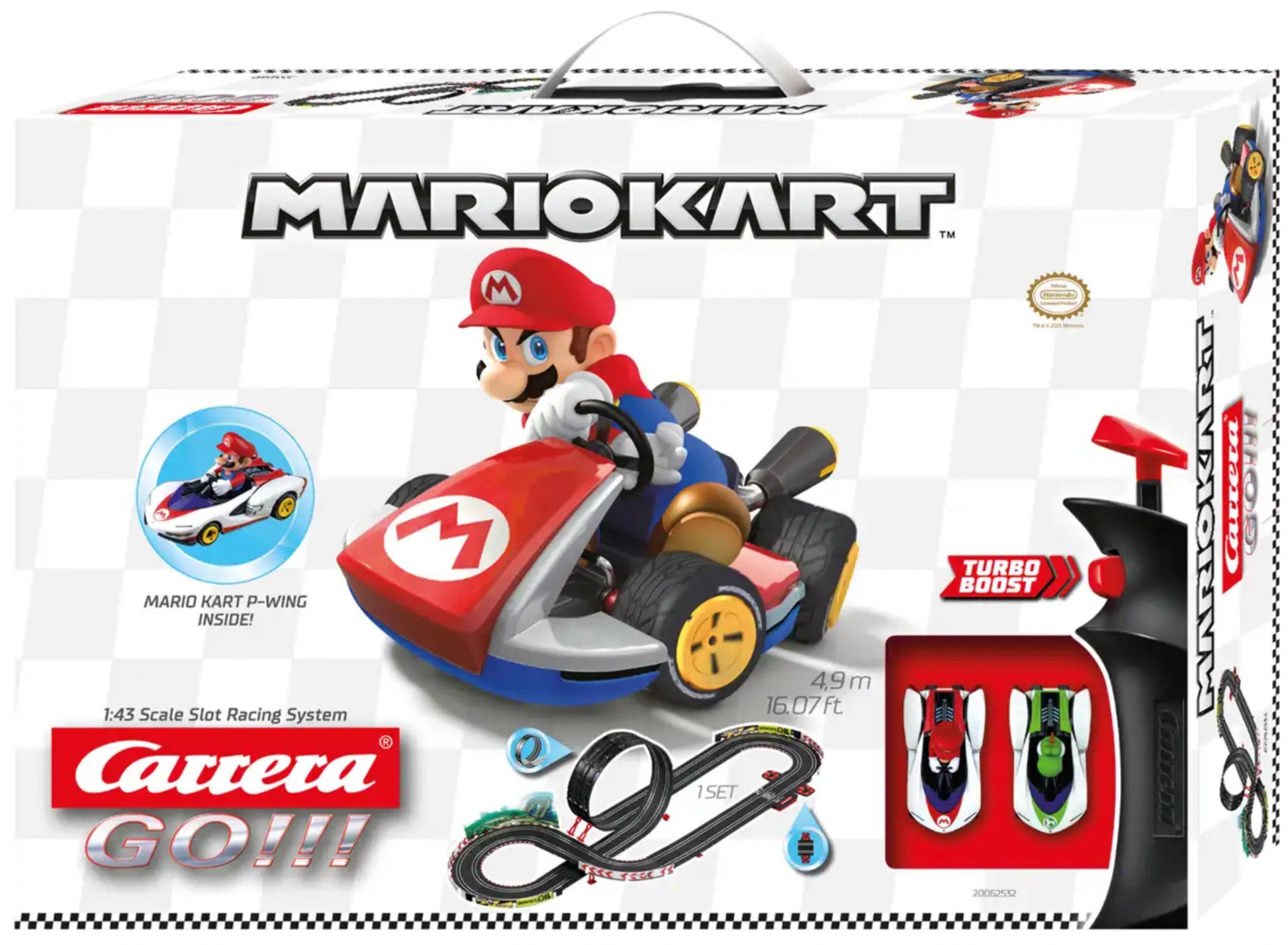 Carrera 20062532UK Carrera GO!!! Mario Kart™ P-Wing 1:43 – Rails