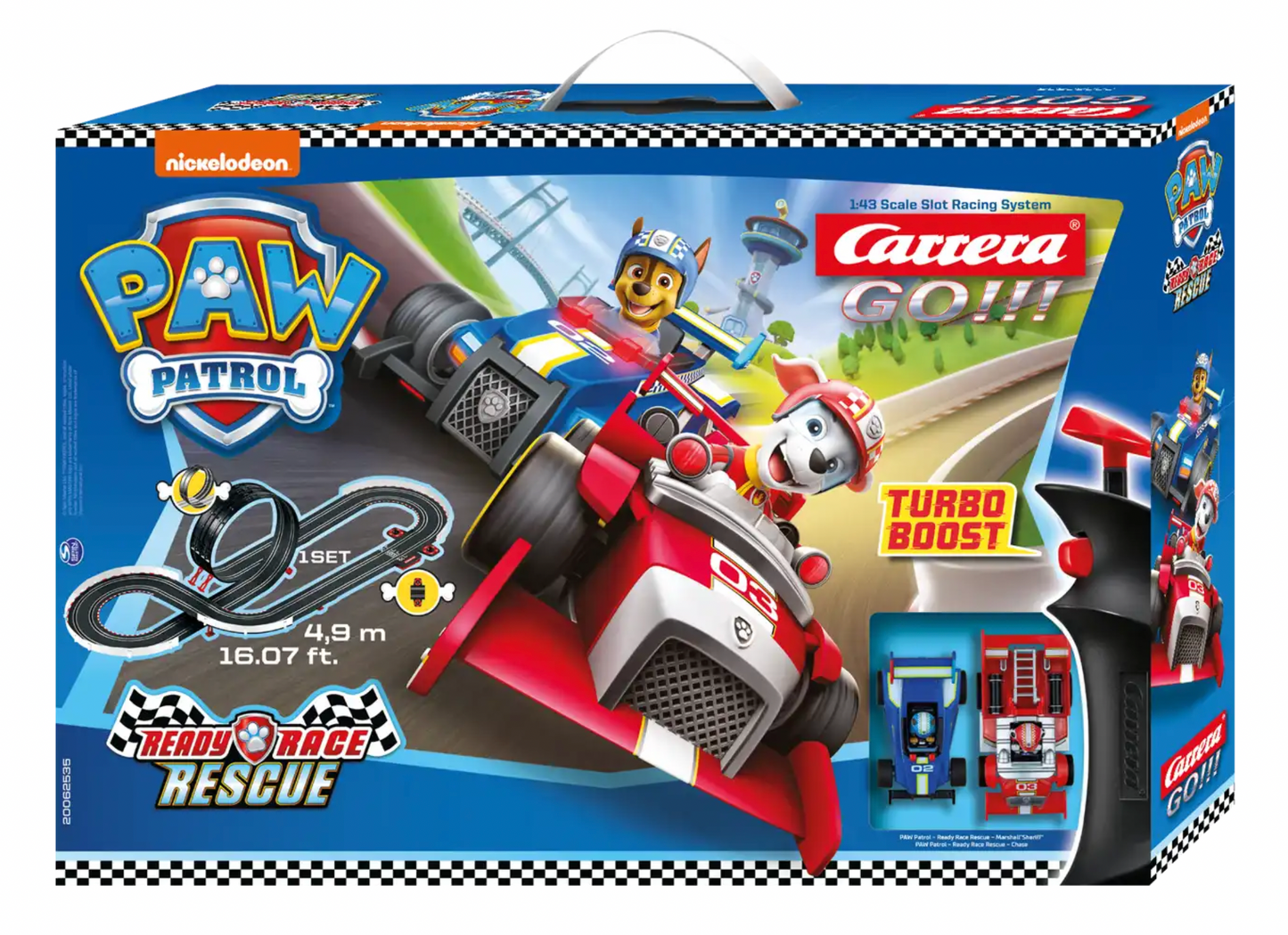 Carrera GO!!! PAW Patrol™ - Ready Race Rescue 1:43 Slot Car Racing Set